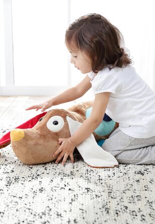 SIGIKID Активне подушечкове ліжечко для іграшок для малюків Песик, іграшка для дівчаток та хлопчиків, рекомендується від 3 місяців, коричневий, 1 шт.