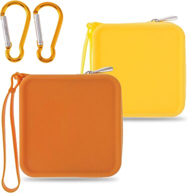 Силіконові пакети для ласощів, 2 шт., жовтий та помаранчевий