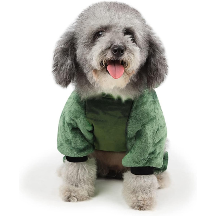 Костюм для собак - динозавр (3 шт.) FRCOLOR, теплий матеріал, для фотосесій та свят