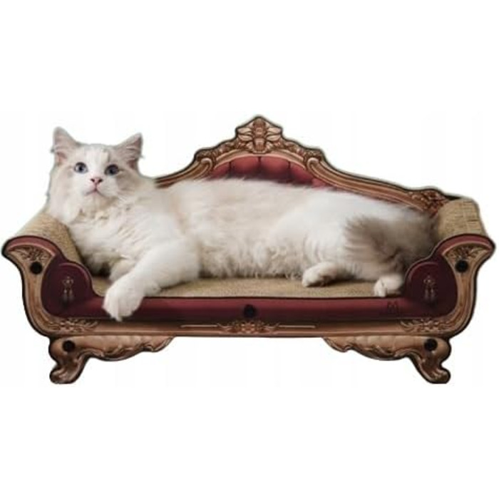 Дряпалка для котів з картону - імітація дивану, 58x28x25 см