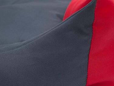 Крісло-ліжко для собак, м'яке лежання для тварин, 82 x 60 см, чорний колір, еко-журавлина (L, сірий з червоними боковинами)