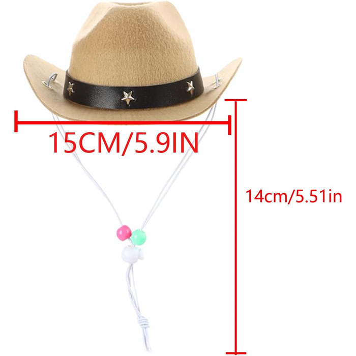 Костюм для собаки AWOCAN: ковбойський капелюх, косплей, аксесуар для тварин, декор для вечірки, хакі