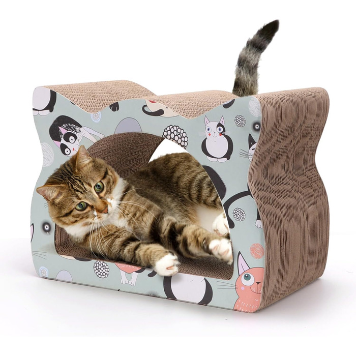 Кігтеточка для котів Nobleza з картону, дизайн 