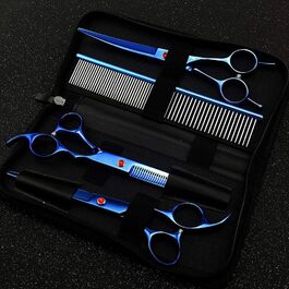 Набір професійних ножиць для грумінгу собак, нержавіюча сталь, для дому та салонів, з гребінцем для догляду