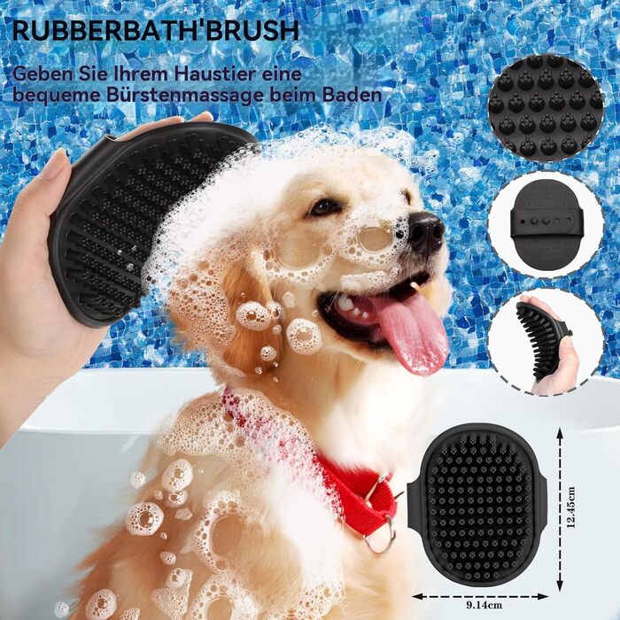 Набір для догляду за собаками (5 шт.) - щітка для вичісування линяючого хутра собак та котів. Видаляє відмерте хутро та запобігає утворенню ковтунів. Колір: блакитний (5 шт.), зелений (3 шт.)