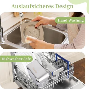 Миска для собак Nayelf 3L без обливання, з нержавіючої сталі 304, з антиковзним дном, для великих та середніх собак, придатна для миття в посудомийній машині