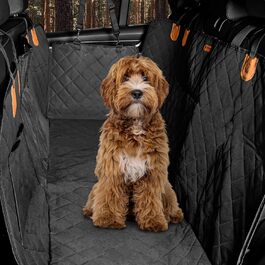 Захист для заднього сидіння автомобіля для собак Hainberger: водовідштовхувальний, стійкий до подряпин, з боковим захистом та оглядовим вікном, 137x147 см