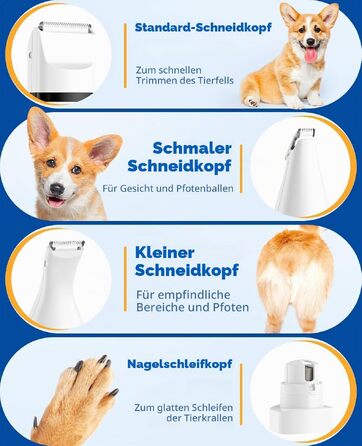 Професійний тример для собак Paw Trim Pro: безшумна водонепроникна машинка для стрижки шерсті на лапах, навколо очей, вух та обличчя (набір)