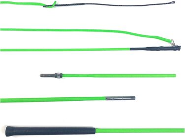 Лонже для коней JA Horse Longierpeitsche, 200 см, роздільна, з Neo-ручкою зеленого кольору