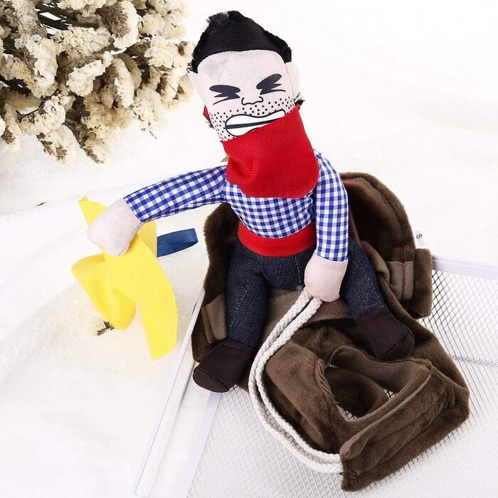 Костюм ковбоя для собак iSMARTEN, костюм лицаря з капелюхом, костюм для домашніх тварин на Хелловін, розмір M