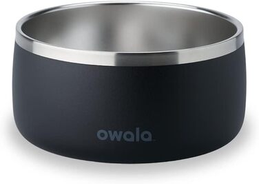 Миска для тварин Owala з нержавіючої сталі 1,3 л, чорна