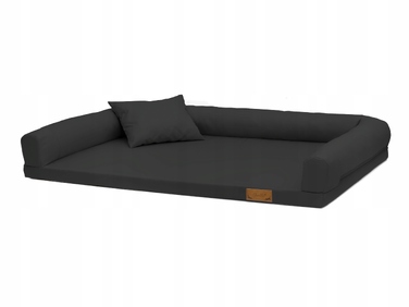 Ортопедичне ліжко для собак Juelle, чорне, 120 см x 90 см