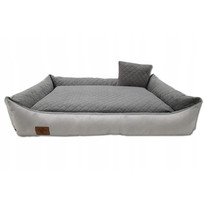 Плюшевий диван для собак Odol, сірий, 120 см x 80 см