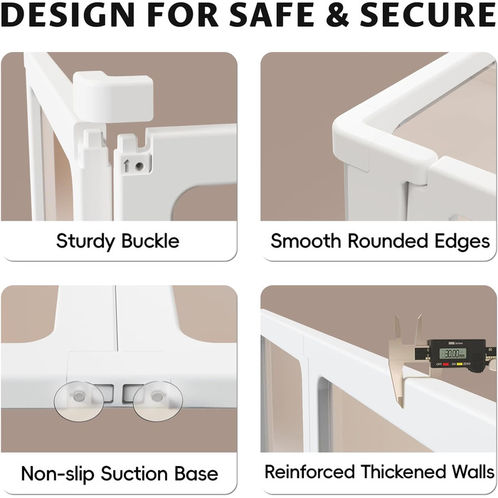 PALOPALO Вольєр XXL з прозорого акрилу для цуценят, собак-матерів та кішок – легка портативна будка для собак з легкою збіркою, дихаюча конструкція для дому
