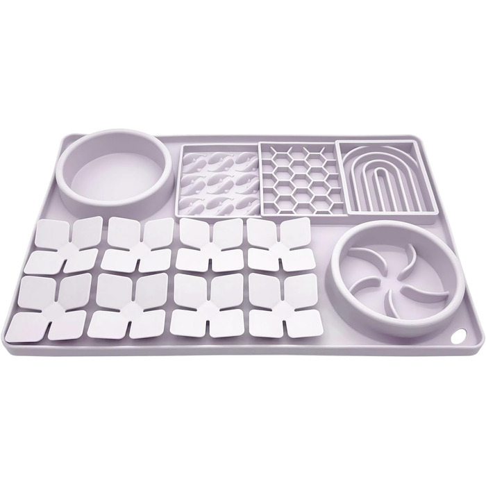 Миска для повільного годування, силіконовий килимок від протікання з присосками для собак та котів, килимок для нюхання, іграшка-головоломка для нудьгуючих цуценят, інтерактивна миска для повільного годування