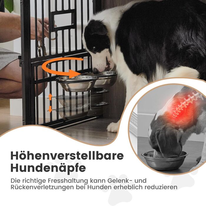 Меблі-клітка для собак Gardner Pet: вольєр-будиночок для дому, вінтажний коричневий, L 99 x B 65 x H 69 см