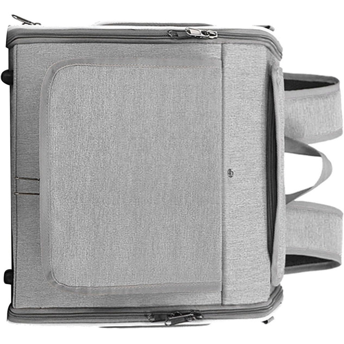 Велосипедний кошик для собак Haofy, переноска для тварин з 4 сітчастими вікнами, швидкознімний кріплення на кермо, для собак до 8 кг, сумка для перенесення, аксесуари для велосипеда (Сірий)