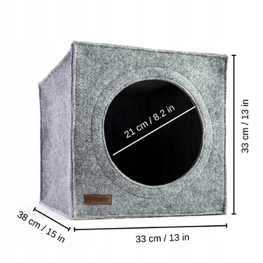 Лежанка для кота з фетру HolyCube для стелажів IKEA Kallax