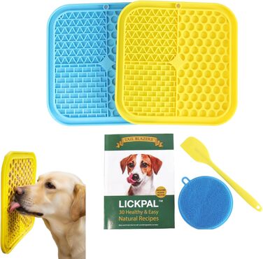 Килимок для собак Lickpal 5-в-1: проти нудьги, з присосками, шпателем та щіткою, рецепти, для ласощів