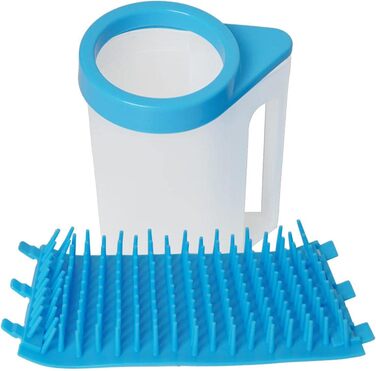 Підкладка для лап собак | Підкладка для лап тварин з силіконовою щіткою | Знімне миття лап для собак та котів, щітка для миття лап тварин - середній розмір