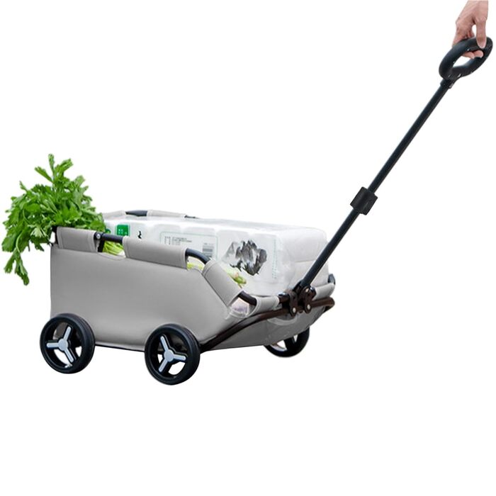 Візок для собак та котів, прогулянковий, складний, сірий. Ідеальний для маленьких собак та котів. Прогулянковий візок для домашніх тварин.