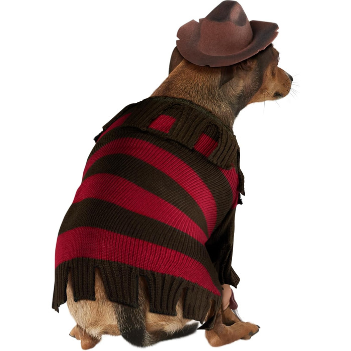 Костюм для собак Рубіс Фредді Крюгер, Жахняк - офіційний, для собак, розмір XL, на Halloween