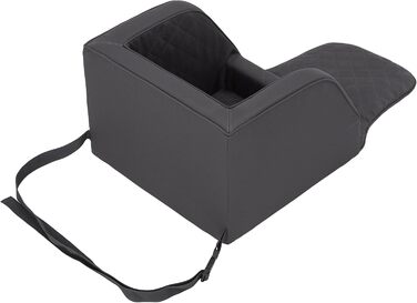 Транспортна переноска для собак, лежанка для собак, кошик для собак, лежанка для котів, для маленьких собак (46x46x31 см, графіт)