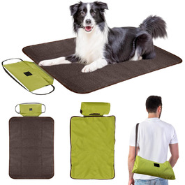 Складана водонепроникна ковдра для собак на прогулянках - килимок для собак Outdoor, 100 x 70 см, неслизька - ковдра для домашніх тварин, собак, цуценят, котів
