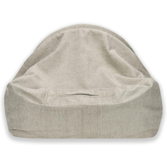 Крісло-печера для собак та котів Sleepy Fox® Premium - Крісло-гніздо, кремове жакардове покриття, розмір Small (65x55x40 см)