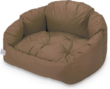 Матрац для собак BARRY & UCY 3в1: водовідштовхувальний, з наповнювачем з овечої вовни, м'який, для дому, різні кольори (темно-червоний, коричневий)