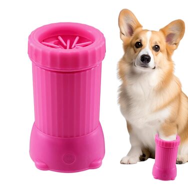 Електричний мийка для лап собак, автоматичний мийка для лап, USB-зарядка, Buddy Muddy - зелений (рожевий)