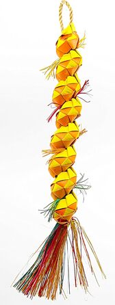 Іграшка для папуг Planet Pleasures Caterpillar, велика, асорті