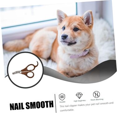 Ножиці для стрижки кігтів собак та котів Housoutil - безпечні, зручні, з дерев'яною ручкою