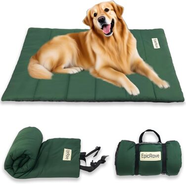 Водонепроникний килимок для собак EpicRove 110x68 см - неслизький, миючий, для подорожей, авто, кімната, для собак та котів (зелений)