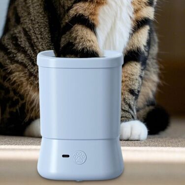 Автоматичний мийник лап для собак | Анти-розбризкування, 2 швидкості, портативний для собак будь-якого розміру (блакитний)