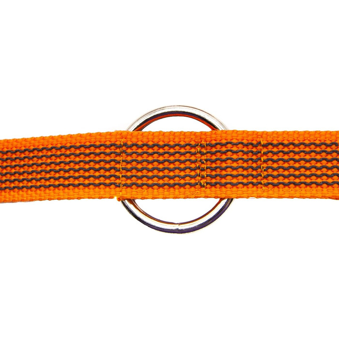 Повідок для собак Twinkys Dog Style, 3 м, 20 мм, гумовий, потрійне регулювання, з карабіном безпеки, помаранчевий