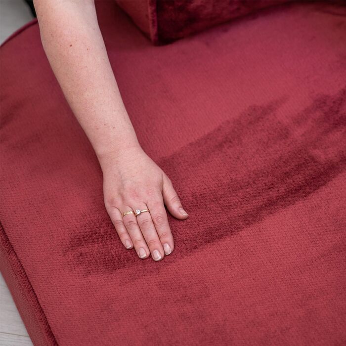 Ортопедичне собаче ліжко Tierlando Sharleen VISCO Plus, 80x60 см, Бордовий, м'яка тканина Тедді