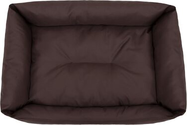 Крісло-ліжко для собак, м'яке лежання, крісло-кошик для тварин, 82 x 60 см, чорний колір, еко-жулль (XXL, коричневий)