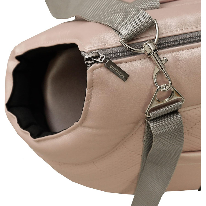 Сумка-переноска для собак та котів Boutique Zoo, 5 кг, рожева (штучна шкіра)