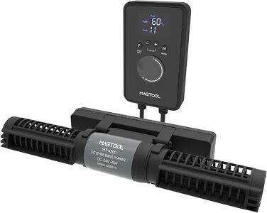 Помпа для акваріума Magtool 1600–4200 GPH, регульована циркуляційна хвильова помпа з контролером, 360° для прісноводних і морських акваріумів
