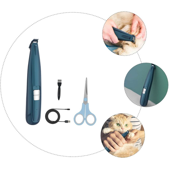 Електричний триммер для кігтів котів та собак, акумуляторний, безпечний для тварин, для професійного та домашнього використання