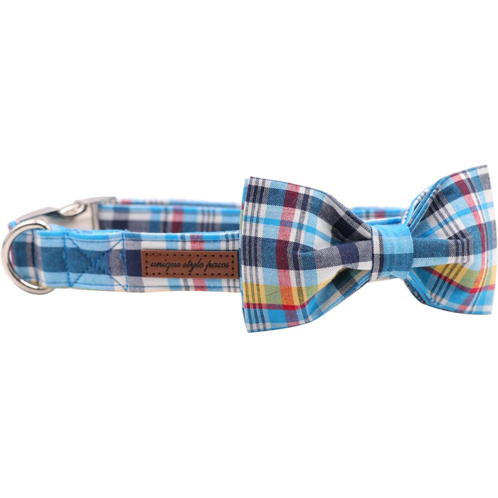 Елегантне собаче намисто з відстібаною метеликом, регульоване намисто з бантиком для собак та котів, XX-XL (XS, Синій сітка)