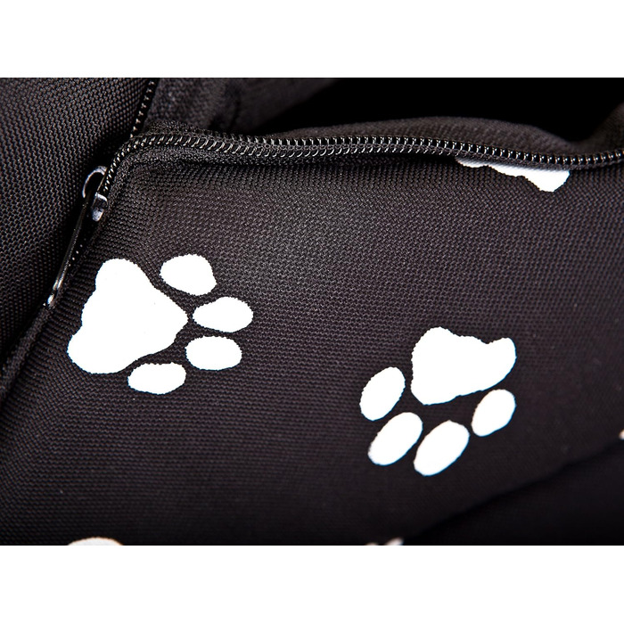 Будиночок для собак і котів HobbyDog XL чорний із лапками, знімний дах, для середніх порід, для дому, 60x55x60 см