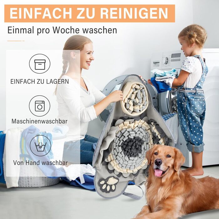 Килимок для носа собак Schnüffelteppich Grey 60*60: інтелектуальна іграшка-килимок для собак