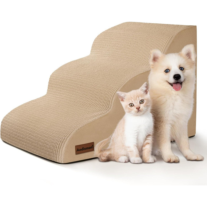 Сходинка для собак та котів Stufige, 3 сходинки, 40 см, колір хакі