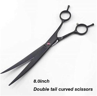 Професійна ножиця для собак, вигнута ножиця, ножиці для догляду за шерстю собак, набір для грумінгу домашніх тварин, для собак та котів