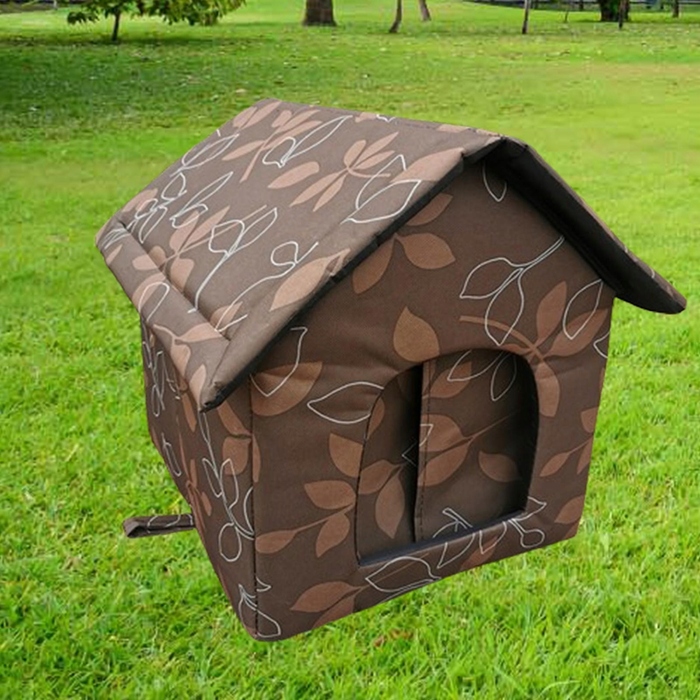 Будка для собак та котів — тепле ізольоване ліжко для тварин, вуличний будиночок, розмір L