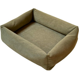 Преміум ліжко для котів - Комфорт та стиль з Magic Velvet, тканина з сертифікатом Ökotex 100, стійке до пошкоджень та легко чиститься (зелене)