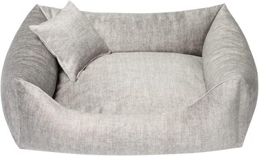 Софа для собак Vogue L 100x80 см, сіра, 5 розмірів, 5 кольорів, лежак, подушка, диван, корзина для собак