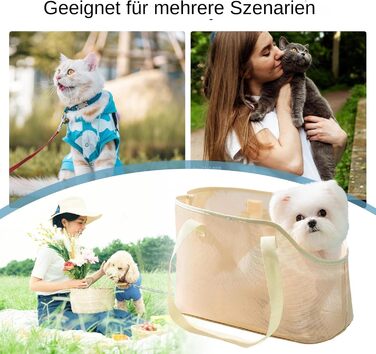 Сумка-переноска для кота та маленької собаки, легка, дихаюча, анти-ескепер, розмір L